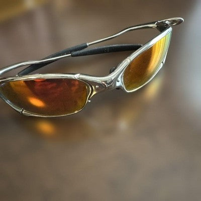 OAKLEY X-METAL SERIES JULIET SUNGLASSES RED LENS Y2K SILVER JP VINTAGE