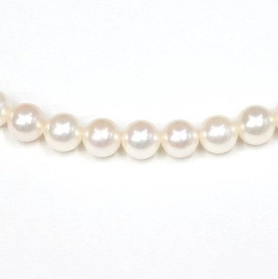 MIKIMOTO AKOYA PEARL NECKLACE, 6.5-6.8MM, 45CM, 14K WHITE GOLD FASHION JEWELRY