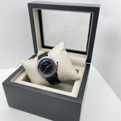 CITIZEN AR5024-01E ECO-DRIVE ONE WATCH SOLAR MOVEMENT BLACK DIAL 39MM
