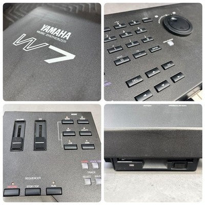YAMAHA W7 WORKSTATION SYNTHESIZER 61-KEY AWM2 SEQUENCER TESTED FROM JAPAN