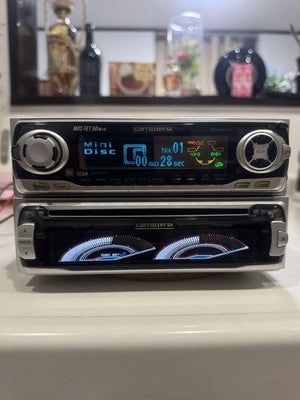 PIONEER CARROZZERIA MEH-P777 CD MD HEAD UNIT CDS-P555 CAR AUDIO