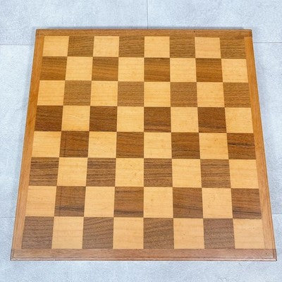 S488 BRONZE CHESS SET HANDMADE WOODEN CHESSBOARD STORAGE BOX ANTIQUE RETRO AS IS