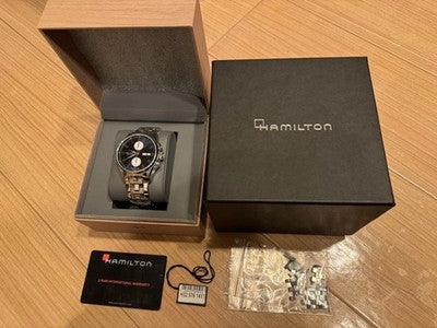 HAMILTON JAZZMASTER MAESTRO AUTO CHRONO H32576141 41MM BLUE DIAL STEEL WATCH