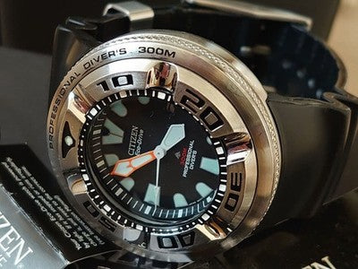 CITIZEN PROMASTER ECOZILLA ECO-DRIVE DIVER SILVER WATCH AS IS