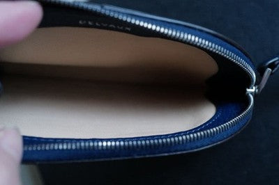 DELVAUX PIN D MULTIFONCTIONS LEATHER COIN CARD CASE WITH BOX
