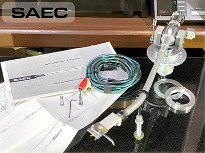 SAEC WE-506/30 LONG TONE ARM ULS-3X GENUINE SHELL/CX-5006B CABLE TURNTABLE PARTS