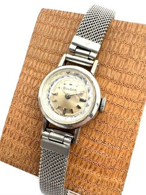 BULOVA HAND-WOUND WATCH A3377 USED FROM JAPAN FOR PARTS OR NOT WORKING
