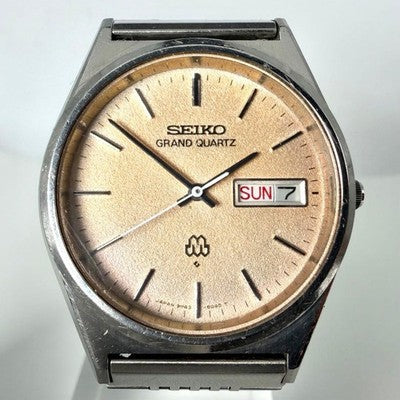 SEIKO GRAND QUARTZ 9943-8030 RARE VINTAGE WATCH 35MM DAY-DATE QUARTZ