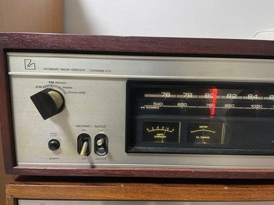 LUXMAN L-540 AMPLIFIER WL-550 TUNER SET VINTAGE AUDIO FOR PARTS REPAIR