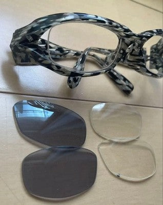 FACTORY900 FA-240 COL.069 PHOTOCHROMIC SUNGLASSES BLACK/WHITE RARE FROM JAPAN