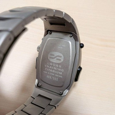NIKE GSX TITANIUM WATCH RED DIAL LIMITED 2001 Y2K DIGITAL ANALOG WORKING RARE