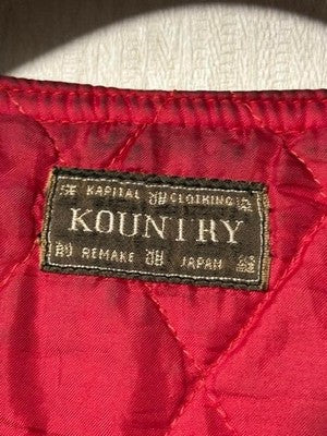 KAPITAL COUNTRY VINTAGE DOWN VEST L JAPAN USED CONDITION B LIMITED EDITION