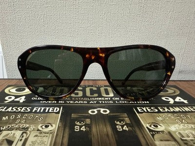 MOSCOT AVRAM 52 SUNGLASSES DARK HAVANA FRAME G-15 GRAY GREEN LENS UNUSED