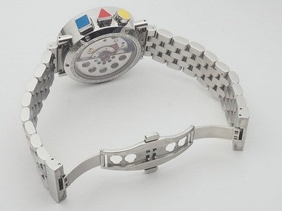 ALAIN SILBERSTEIN CHRONO BAUHAUS KB72 999 LIMITED EDITION WHITE/BLACK WATCH USED
