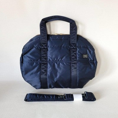 PORTER TANKER 2WAY DUFFLE BAG IRON BLUE UNUSED SHOULDER BAG NYLON YOSHIDA MINT