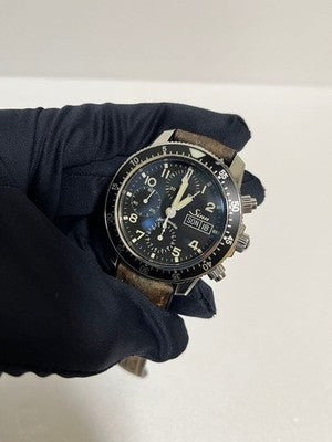 SINN 103 B SA AUTO CHRONOGRAPH PILOT WATCH AUTOMATIC MENS BOXED BLACK DIAL