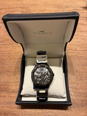 CASIO OCEANUS OCW-T6000B-1AJF FULL BLACK DLC TITANIUM BLUETOOTH SOLAR WATCH