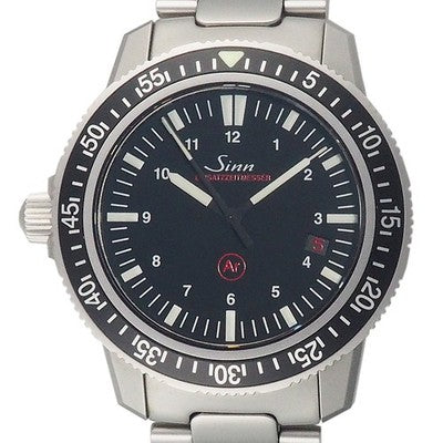 SINN EZM3 603.EZM-3 STAINLESS STEEL BLACK 41MM MEN'S AUTOMATIC WATCH AUTHENTIC