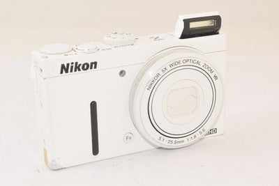 NIKON COOLPIX P330 WHITE COMPACT DIGITAL CAMERA FOR PARTS NOT WORKING