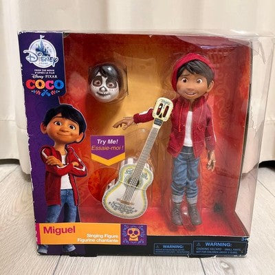 DISNEY COCO SINGING DOLL MIGUEL HECTOR SET FIGURE REMEMBER ME WORKING