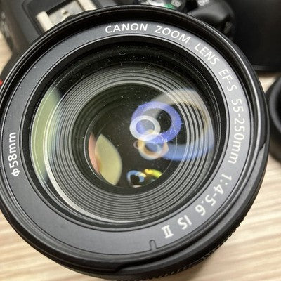 CANON EOS KISS X7 DIGITAL SLR CAMERA WITH TWO CANON EFS LENSES BLACK