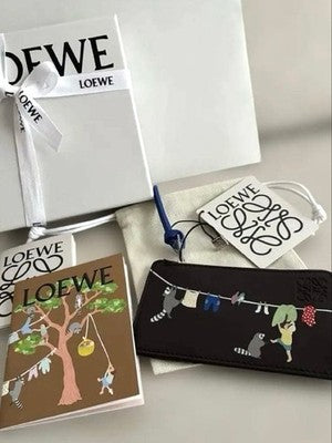 LOEWE SNAFUJITA 2026 GINZA JAPAN LIMITED CARD HOLDER DARK BROWN RARE