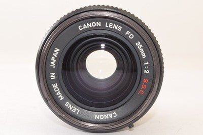 CANON FD 35MM F2 SSC PRIME WIDE-ANGLE LENS ALUMINUM AS IS