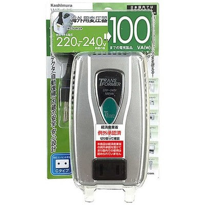 Kashimura WT-53E Step Down Voltage Converter AC220-240V to AC100V 100VA /w Box