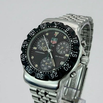 TAG HEUER FORMULA 1 CHRONOGRAPH 571.513 BLACK DIAL QUARTZ MEN'S WATCH VINTAGE