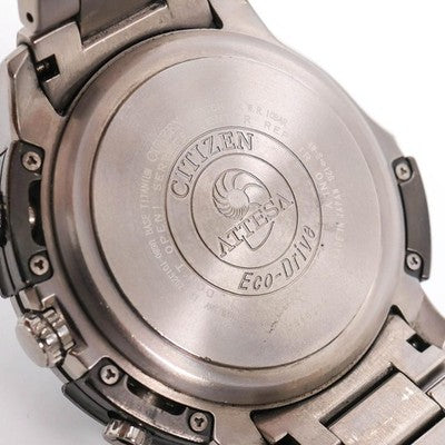 CITIZEN ATTESA U680-T013252 ECO-DRIVE RADIO SOLAR TITANIUM CHRONOGRAPH JAPAN