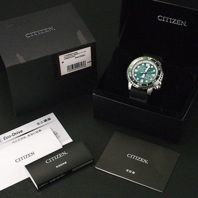 CITIZEN PROMASTER DIVER'S 200M BN0156-13W E168 GREEN DIAL ECO-DRIVE 44MM WATCH