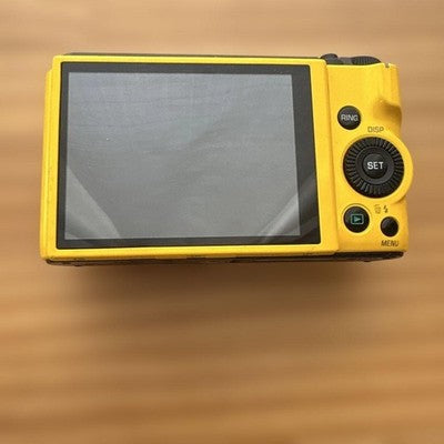 CASIO EXILIM EX-ZR1100 16.1MP YELLOW DIGITAL CAMERA W/BATTERY,CHARGER