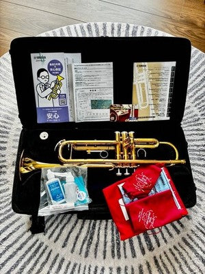 YAMAHA YTR-3335 Bb TRUMPET W/ CASE MOUTHPIECE CARE KIT WARRANTY EXCELLENT