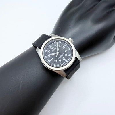 SEIKO NANO UNIVERSE SUS REISSUE SCXP155 BLACK MILITARY QUARTZ LIMITED WATCH