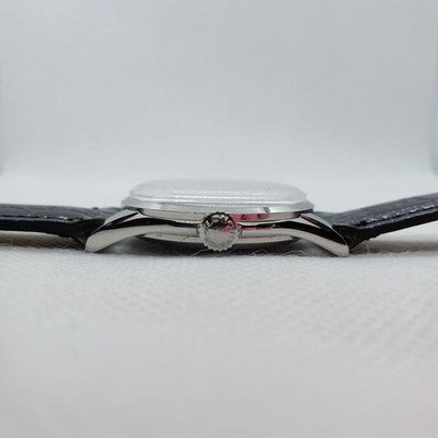 LONGINES VINTAGE MANUAL WINDING 7033-6 12.68Z 34MM SILVER DIAL WATCH 1950S