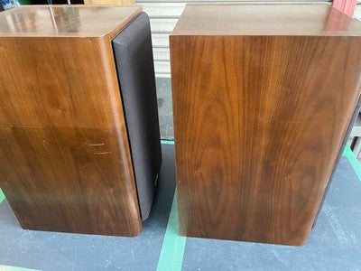 ONKYO D-500II LIVERPOOL BOOKSHELF SPEAKERS PAIR TESTED WORKING W/ PIONEER CABLES
