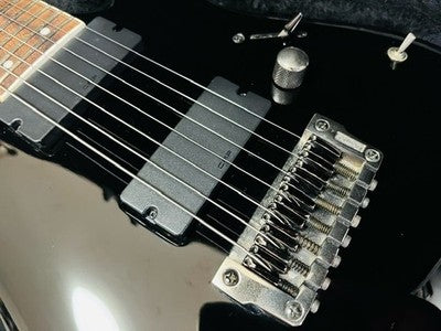 IBANEZ RGA7 BLACK W/EMG ELECTRIC GUITAR 2010 AS IS