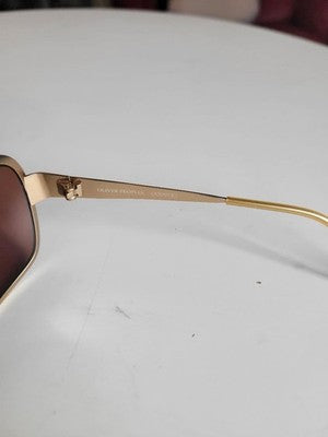 OLIVER PEOPLES OP-523 TI FIGHT CLUB SUNGLASSES BROWN TITANIUM FRAME MINT