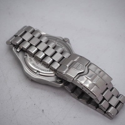TAG HEUER WK1110 PROFESSIONAL MEN'S WATCH BLACK DIAL STAINLESS STEEL QUARTZ 38MM