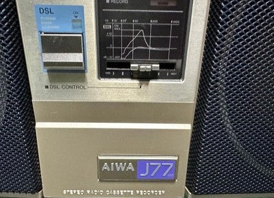 AIWA CS-J77MKII 2BAND STEREO RADIO CASSETTE RECORDER AC100V 50/60HZ 17W