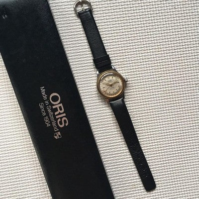 ORIS BIG CROWN 7400B POINTER DATE GOLD BEZEL AUTOMATIC WATCH W/BOX