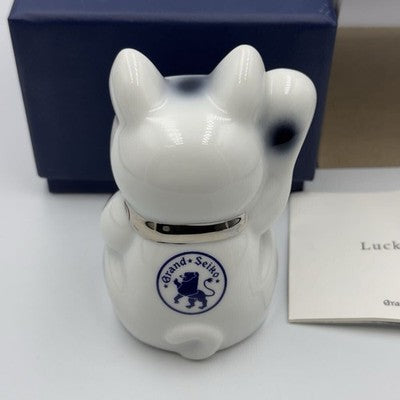 GRAND SEIKO LUCKY CAT WHITE SETO WARE MEN WOMEN LUCKY CAT WRISTWATCH NOVELTY
