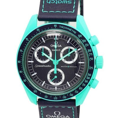 OMEGA X SWATCH MOONSWATCH MISSION ON EARTH POLAR LIGHTS SO33L103 WATCH BOX