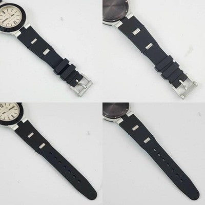 BVLGARI ALUMINIUM AL38A AUTOMATIC SILVER DIAL RUBBER MENS LUXURY WATCH