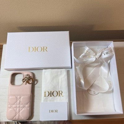 CHRISTIAN DIOR IPHONE 16 PRO CASE COVER WITH BOX RIBBON CLOTH BAG RECEIPT CHARM
