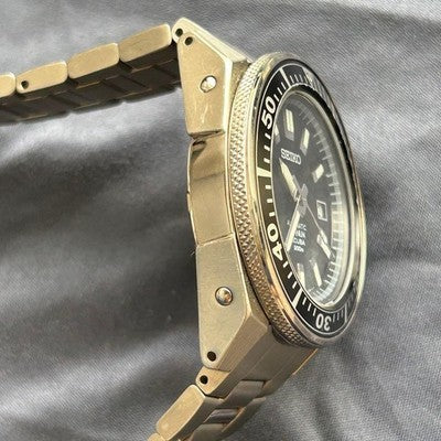 SEIKO DIVER SBDA001 BLACK SAMURAI TITANIUM 200M AUTOMATIC WATCH 7S25 JAPAN