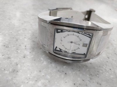 HYSEK V-KING VK3712A03 Watch White Automatic Stainless Steel Unused /w Box