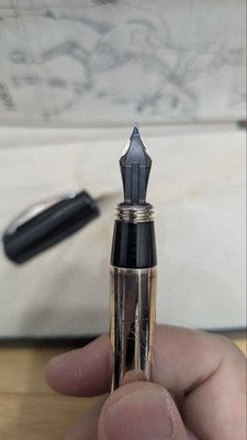 VISCONTI GIGOLO FRH FOUNTAIN PEN 14K M STERLING SILVER LTD 048/500 W/BOX RARE