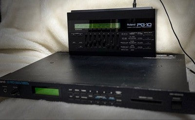 ROLAND PG-10 PROGRAMMER & D-110 MULTI TIMBRAL SOUND MODULE SET - RARE JAPAN