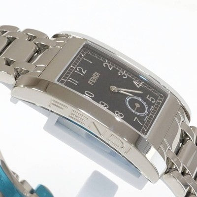 FENDI 7000G BLACK DIAL SMALL SECOND MEN'S WRISTWATCH QUARTZ RECTANGULAR FACE